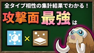 攻撃面で 最強 は「こおり/じめん」タイプのポケモンであると、データ的にも算出されています。【ポケモンSV】【ゆっくり解説】