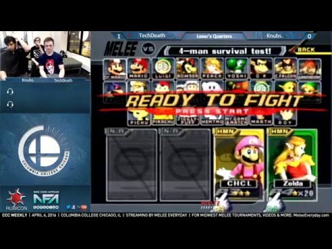 CCC Weekly [4/6/16] - TechDeath (Sheik) vs. Knubs. (Luigi) - SSBM - Loser's Quarters