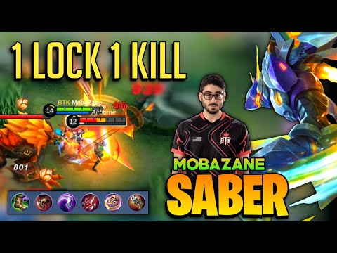 1 Lock 1 Kill! Deadly Combo Saber [ Top Global Saber Best Build ] By Mobazane - Mobile Legends
