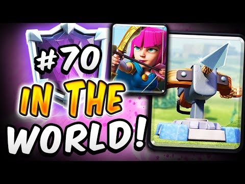 7533 TROPHIES! #70 IN THE WORLD w/ 2.9 XBOW CYCLE! — Clash Royale