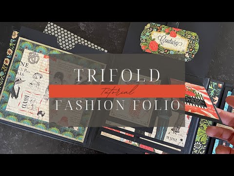 Trifold Fashion Folio Tutorials - Couture - Album Kit Vol 05 2022