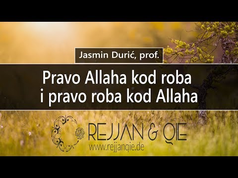 Pravo Allaha kod roba i pravo roba kod Allaha - Jasmin Durić, prof.