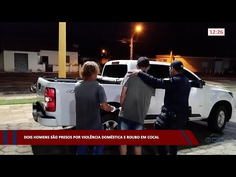 Dois homens são presos por violência doméstica e roubo em Cocal 01 02 2023