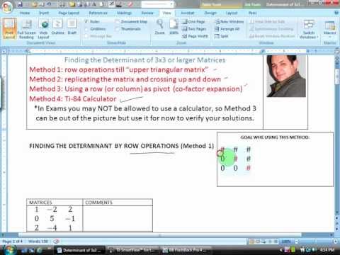 4 Methods to find the DETERMINANT