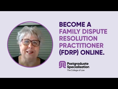 Linda Kochanski discusses studying to become a Family Dispute Resolution Practitioner (FDRP) online