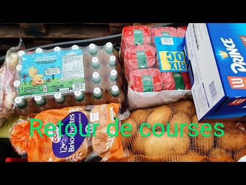 Retour de courses Cora# gros volume cora# bon plan # avec les prix
