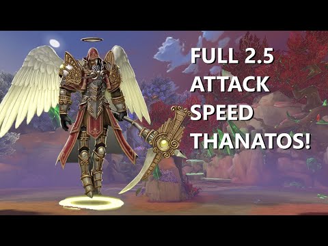 2.5 ATTACK SPEED THANATOS! HIS ANIMATION IS NUTTY LOL - Grandmasters Ranked 1v1 Duel - SMITE