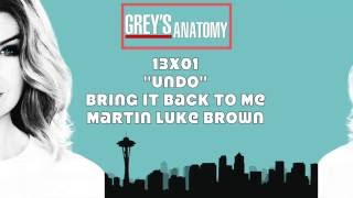 Grey's Anatomy Soundtrack - "Bring it Back to Me" by Martin Luke Brown (13x01)
