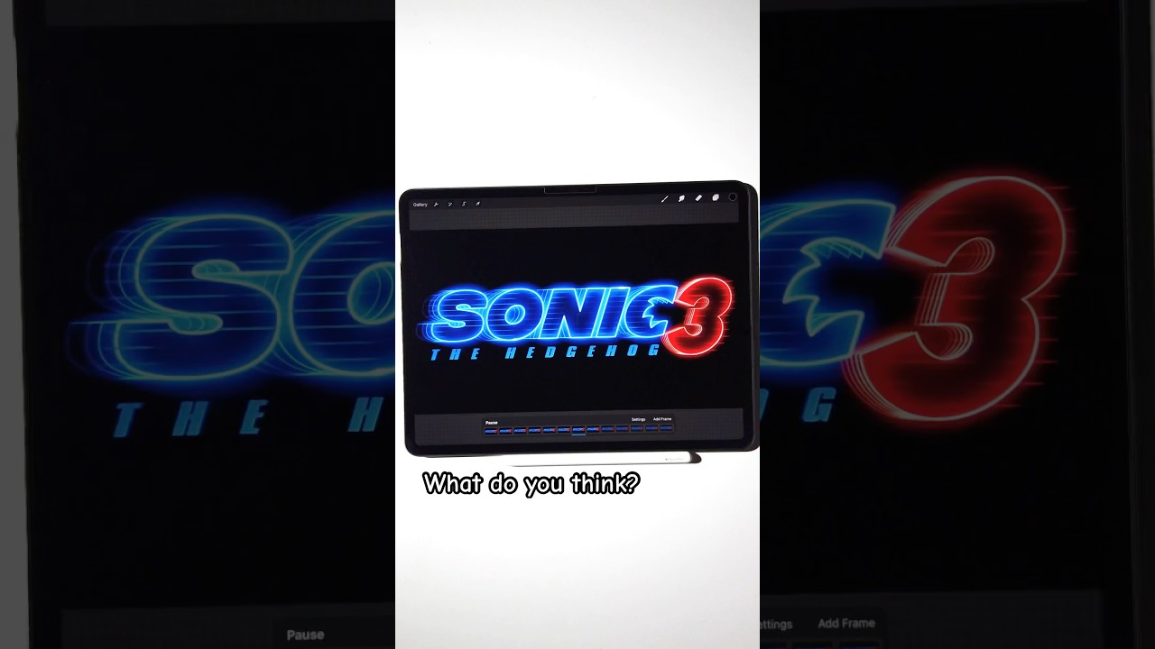 Subscribe for more😀! #procreate #sonic3 #sonic #movie