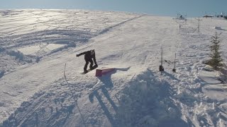 preview picture of video 'Výstavba snowparku Skicentrum Polhorský hrádok 2015'