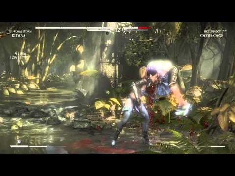 Mortal Kombat X Kitana Secret Brutality Feat. Cassie Cage