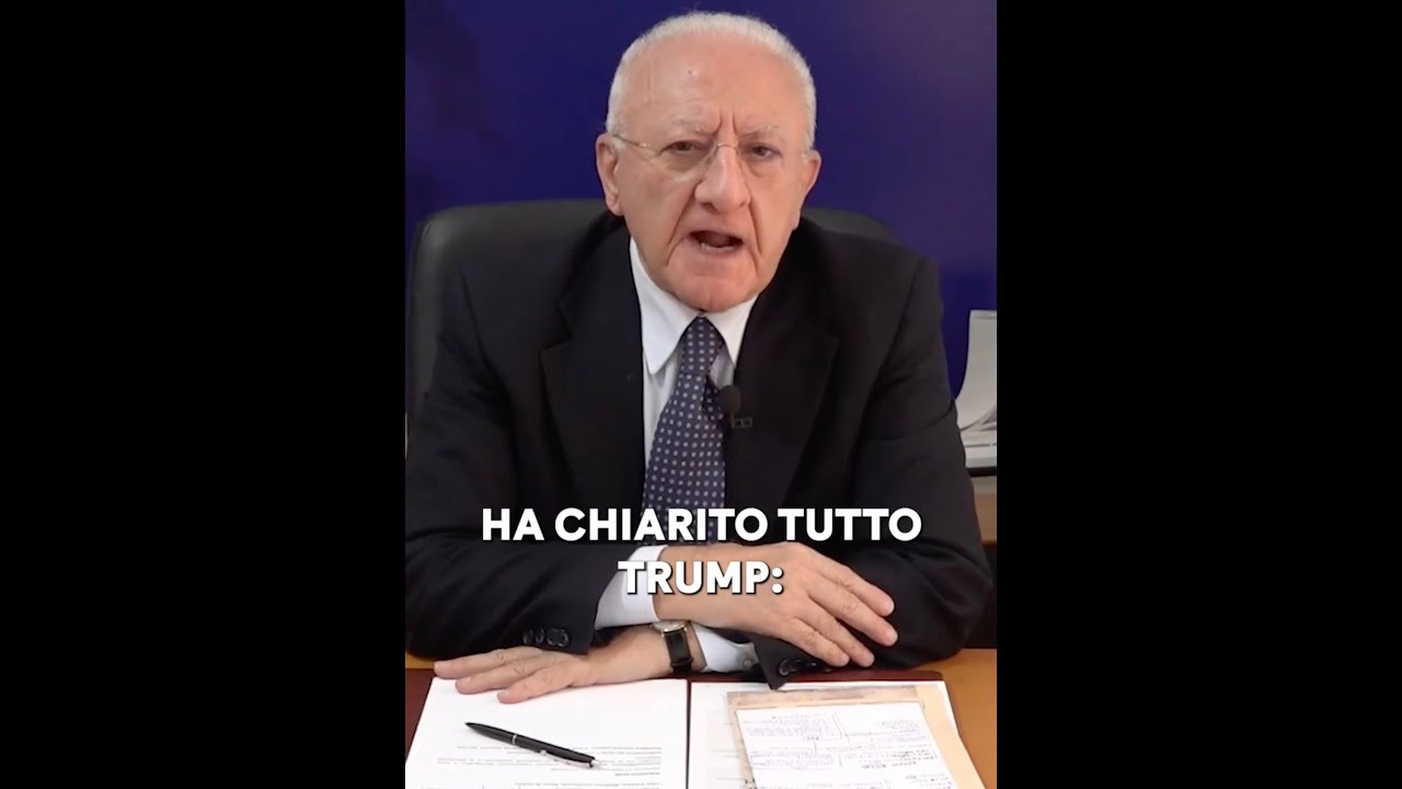 DE LUCA: “VENEZUELA, SIAMO TORNATI AL MEDIOEVO, TRUMP VUOLE IL PETROLIO, È IL BRIGANTAGGIO”