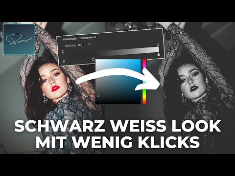 So einfach erstellst du tolle Schwarz-Weiß Looks mit dem Verlaufsfilter #Photoshop