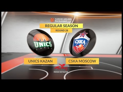 EuroLeague Highlights RS Round 28: Unics Kazan 74-85 CSKA Moscow
