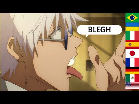 Satoru Gojo shows "Blegh " in different languages | Jujutsu Kaisen