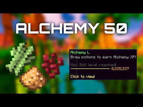 The EASIEST way to get to alchemy 50! (Hypixel Skyblock)