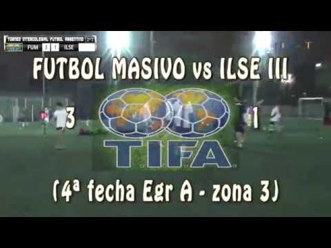 3 FUTBOL MASIVO vs ILSE III 1 - 4ª fecha Egr A zona 3  -  04/09/2016