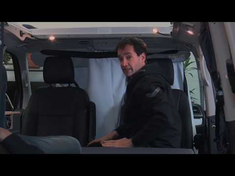 Vielseitige Fahrerhaus-Verdunkelung gegen Licht, Hitze und Kälte -  SpaceCamper VW T6 Van