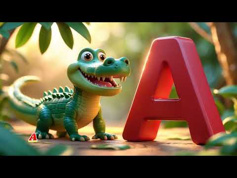 ABC Song with 3D Cartoon Letters & Characters | Fun Alphabet Learning for Toddlers