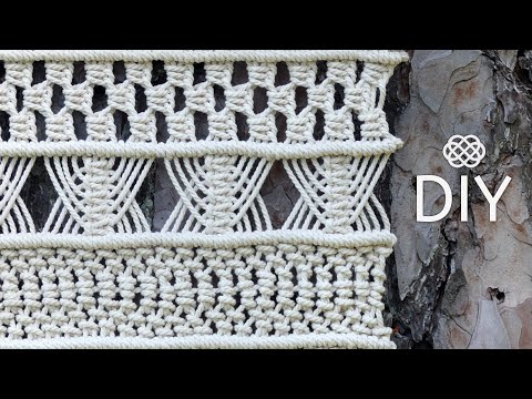 Macrame ABC pattern sample 17