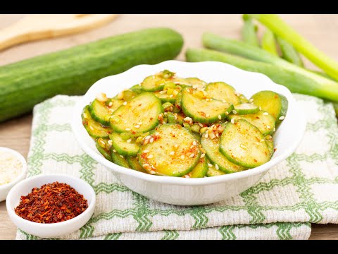 Simple spicy cucumber salad. Recipe for Korean Oi Muchim. #oimuchim #salad #koreanfood