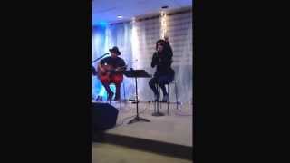 Jaci Velasquez &amp; Nic Gonzales tonight at King of Glory church singing God so loved!!!