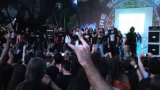 Rotting Christ - Non Serviam with fans on stage!!! (Sonisphere, Athens, Greece)
