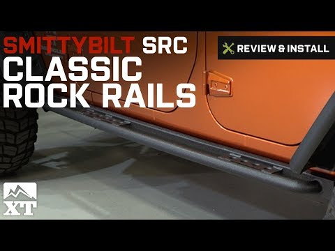 Jeep Wrangler Smittybilt SRC Classic Rock Rails Black Textured (2007-2017 JK) Review & Install