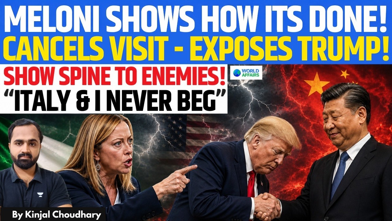 Meloni Challenges Trump - Show Spine Against US Enemies, Not Allies! Italy Never Begs! | Kinjal