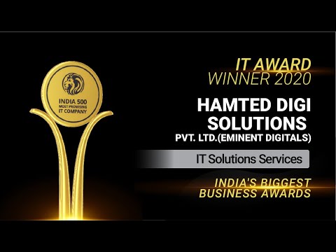 Hamted Digi Solutions Pvt Ltd - Winner of India 500 Most Promising IT Company 2020