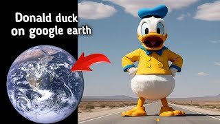 Donald duck on google earth 🦆
