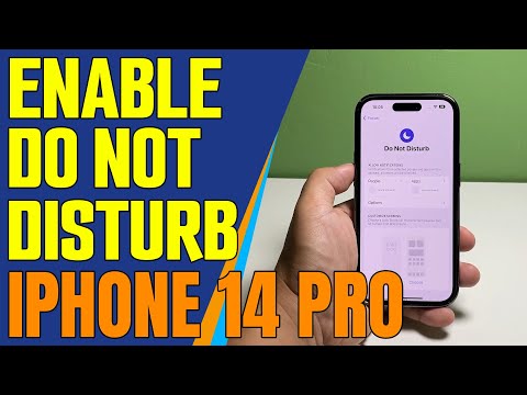 How To Enable Or Schedule Do Not Disturb On Apple iPhone 14 Pro