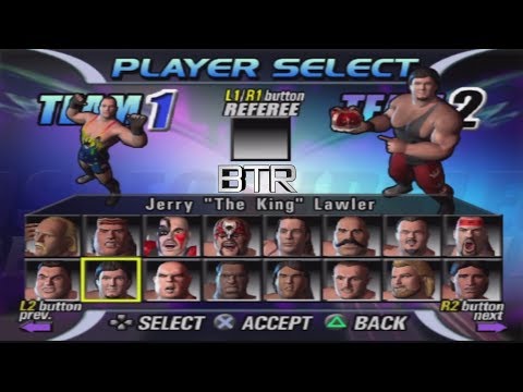 (Legends of Wrestling)Character Roster & Arenas Select Screen Including All Unlockables