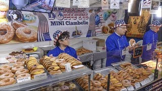 Yummy American Donuts, Automatic Machine. Italy Street Food