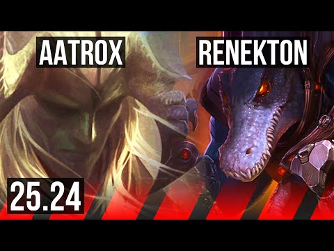 AATROX vs RENEKTON (TOP) | Good KDA: 13/1/4 | KR Master | 25.24