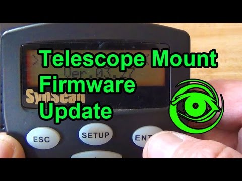 How to Update Firmware on SynScan Hand Controller (Telescope Mount)