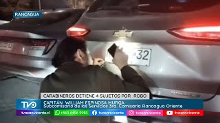 Carabineros detiene a 4 sujetos en sector oriente de Rancagua durante ronda focalizada