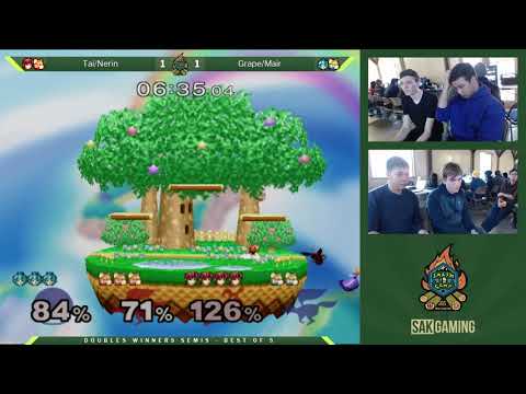 Smash Camp Doubles Winners Semis - Tai/Nerin (Red) vs Grape/Mair (Blue)