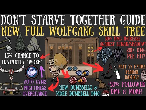 (Beta) FULL Wolfgang Skill Tree Breakdown! Coaching, Overcharge & More - Don't Starve Together Guide