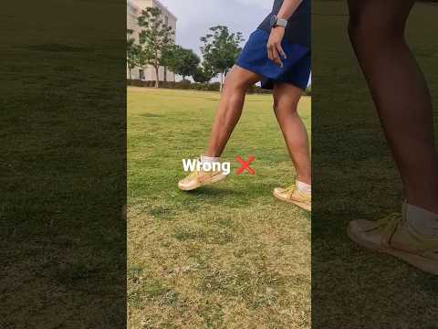Correct foot steps for long running #youtubeshorts #shorts