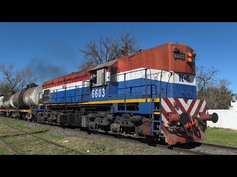[4K] Tren vacio de NCA con destino a General Deheza pasando por Marcos Juárez!!!!!!