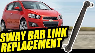 Front End CLUNK SOUNDS? How to EASILY Replace FRONT STABILIZER SWAY BAR LINKS Chevy Sonic Cruze