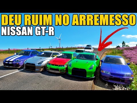 DEU RUIM DE NISSAN GT-R NO ARREMESSO DA MORTE - FORZA HORIZON 4 - GAMEPLAY