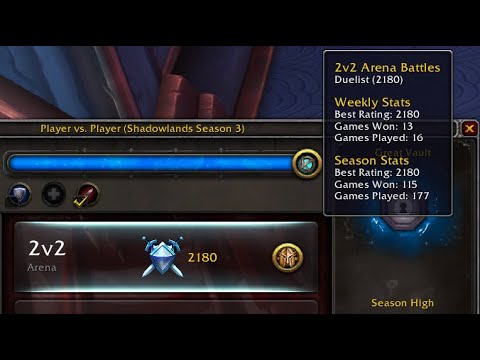 WoW 9.2 Fury Warrior Resto Shamman 2100+ 2v2s | Just Too Much Dam