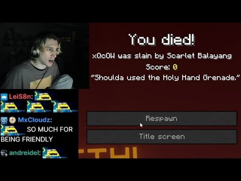 xQc's First RLCraft(Minecraft Mod) Experience Went Well...