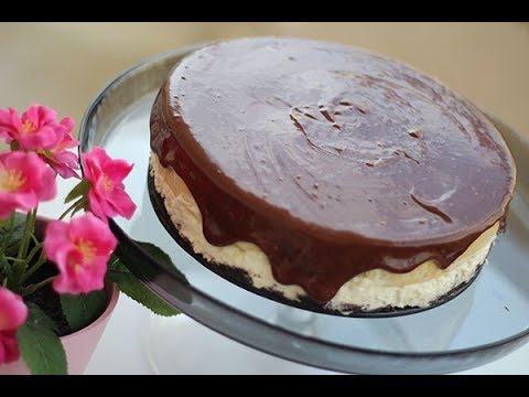 تشيز كيك الكريم كراميل والنوتيلا بالفيديو