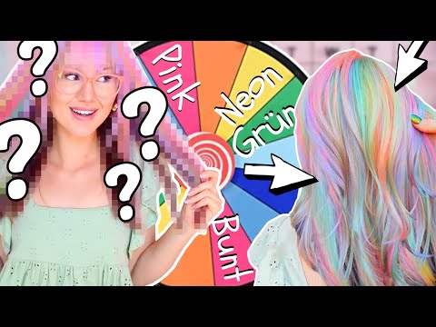 Neue HAARFARBE 🌈 das Glücksrad hat entschieden | ViktoriaSarina