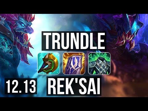 TRUNDLE vs REK'SAI (JNG) | 8/2/22, Godlike, 300+ games | KR Diamond | 12.13