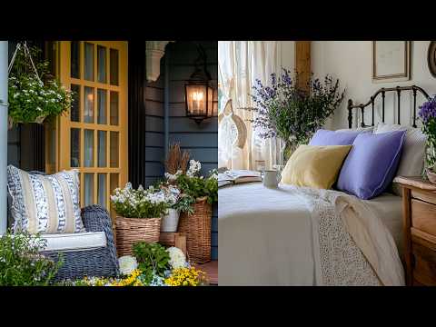 Timeless Spring Home Ideas: Vintage French Country Decor, Blue & Yellow Accents, Modern Farmhouse