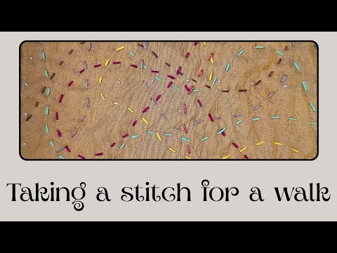 Meandering Slowstitching in a Journal for All Seasons 